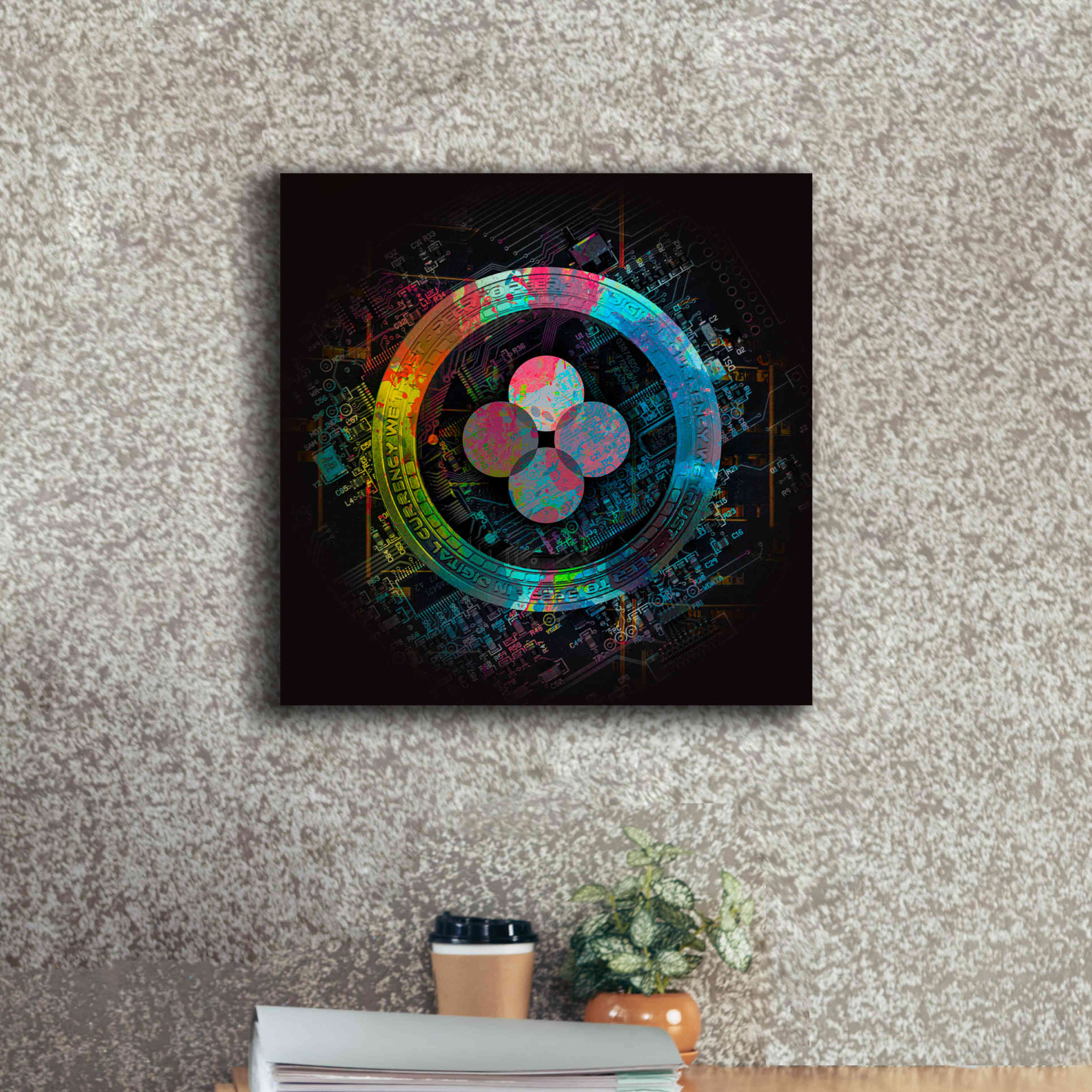 'OKB Crypto Giga Coin' by Epic Portfolio, Canvas Wall Art,18 x 18