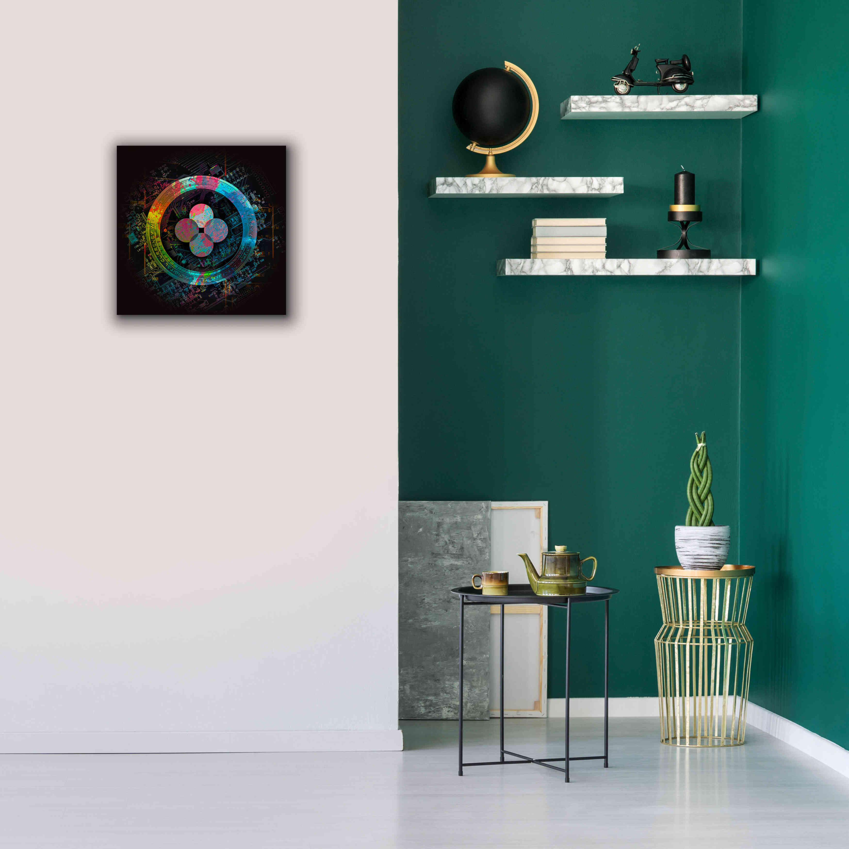 'OKB Crypto Giga Coin' by Epic Portfolio, Canvas Wall Art,18 x 18