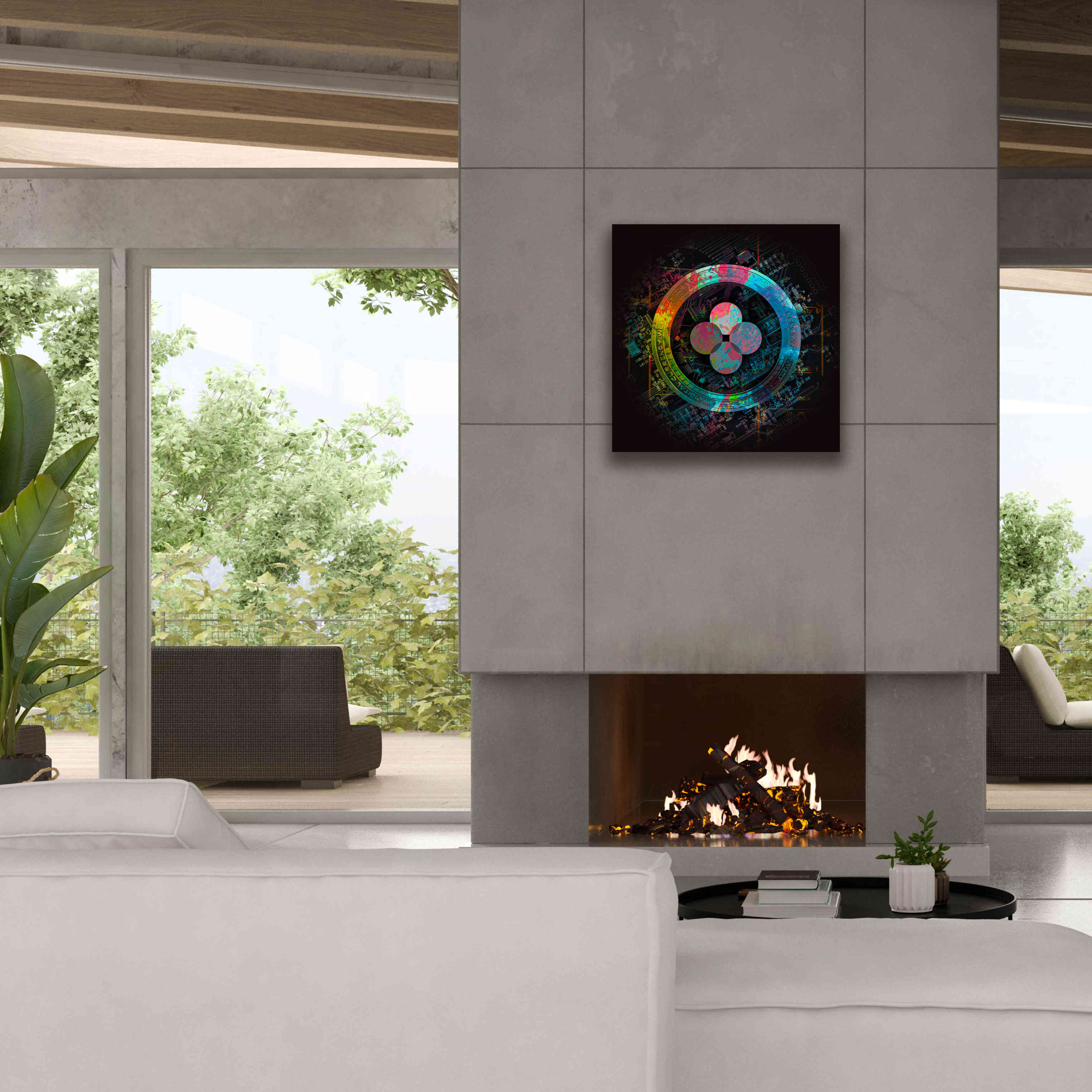 'OKB Crypto Giga Coin' by Epic Portfolio, Canvas Wall Art,26 x 26