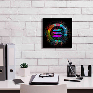 'Solana Crypto Giga Coin' by Epic Portfolio, Canvas Wall Art,12 x 12