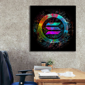 'Solana Crypto Giga Coin' by Epic Portfolio, Canvas Wall Art,37 x 37
