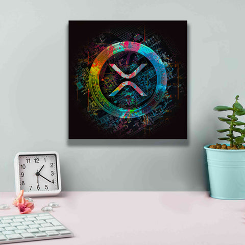 Image of 'XRP Crypto Giga Coin' by Epic Portfolio, Canvas Wall Art,12 x 12