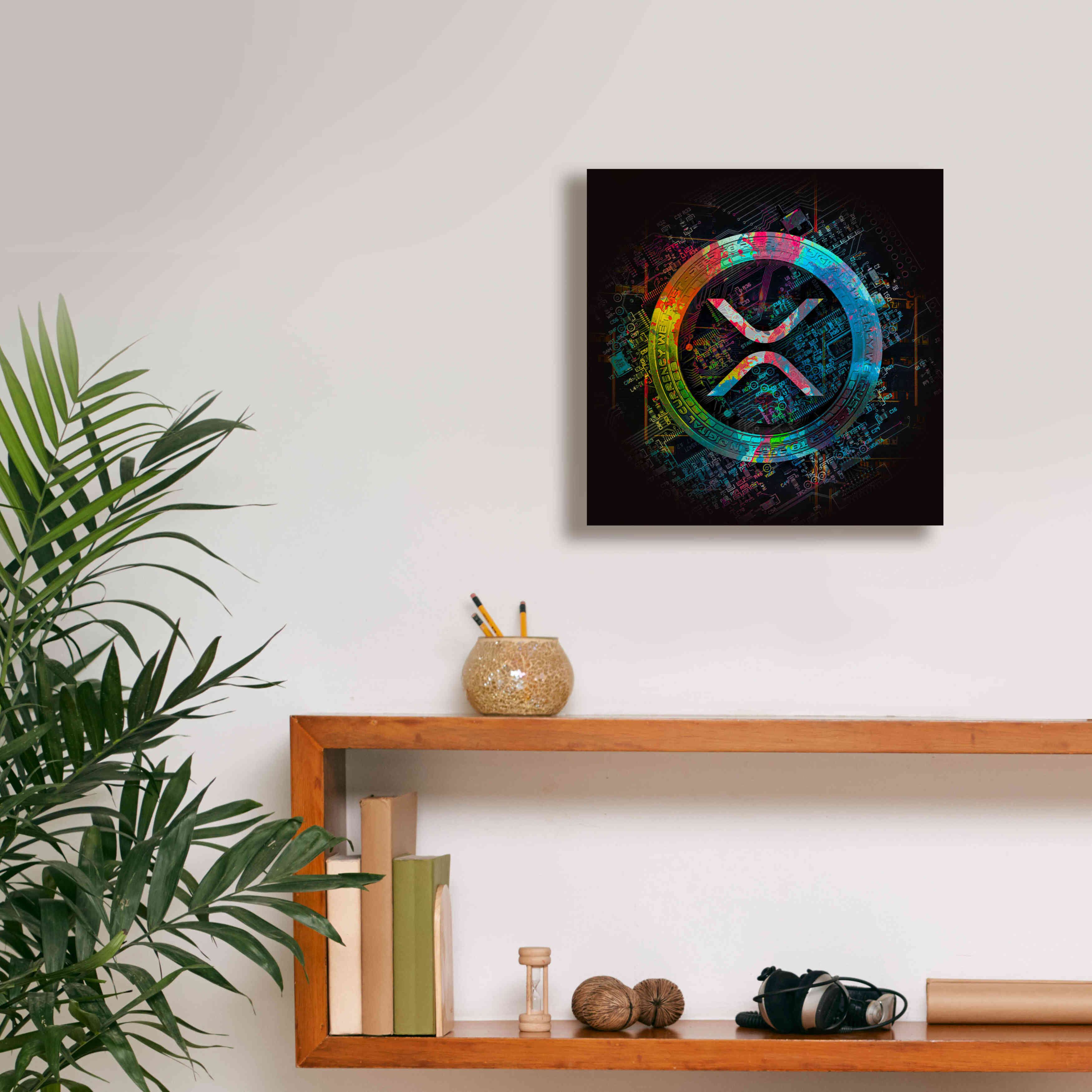 'XRP Crypto Giga Coin' by Epic Portfolio, Canvas Wall Art,12 x 12