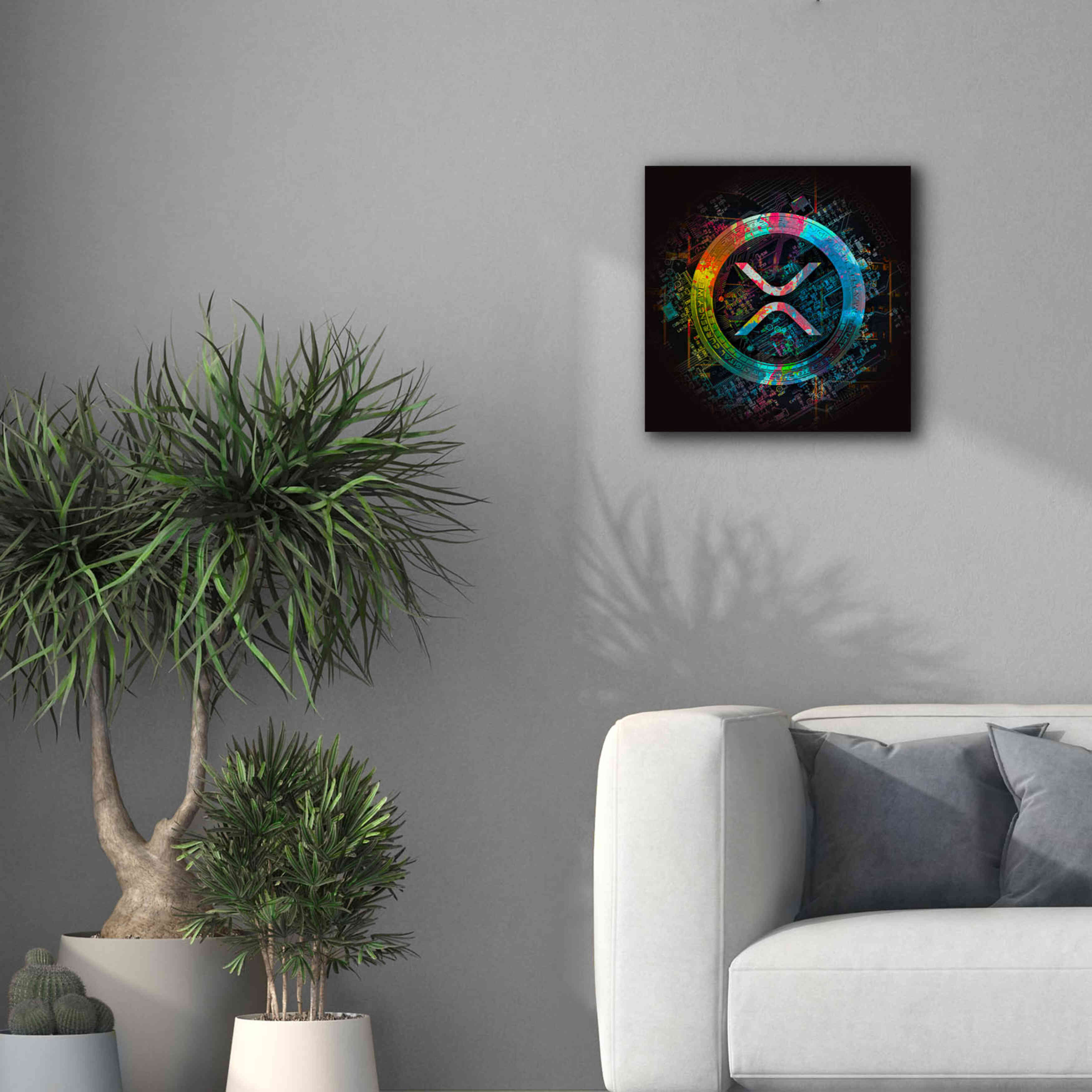 'XRP Crypto Giga Coin' by Epic Portfolio, Canvas Wall Art,18 x 18