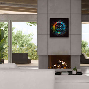 'XRP Crypto Giga Coin' by Epic Portfolio, Canvas Wall Art,26 x 26