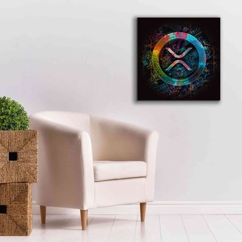 Image of 'XRP Crypto Giga Coin' by Epic Portfolio, Canvas Wall Art,26 x 26