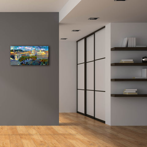 Image of 'Vaticano San Pedro from San Angelo' by Pedro Gavidia, Canvas Wall Art,40 x 20