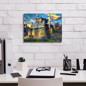 'Toledo Spain Guadamur Castle' by Pedro Gavidia, Canvas Wall Art,16 x 12
