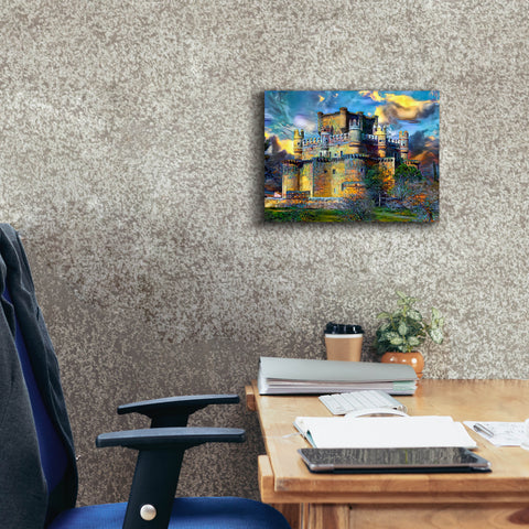 Image of 'Toledo Spain Guadamur Castle' by Pedro Gavidia, Canvas Wall Art,16 x 12