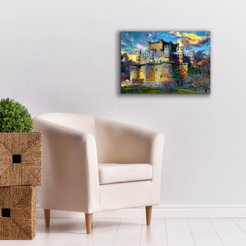 Image of 'Toledo Spain Guadamur Castle' by Pedro Gavidia, Canvas Wall Art,26 x 18