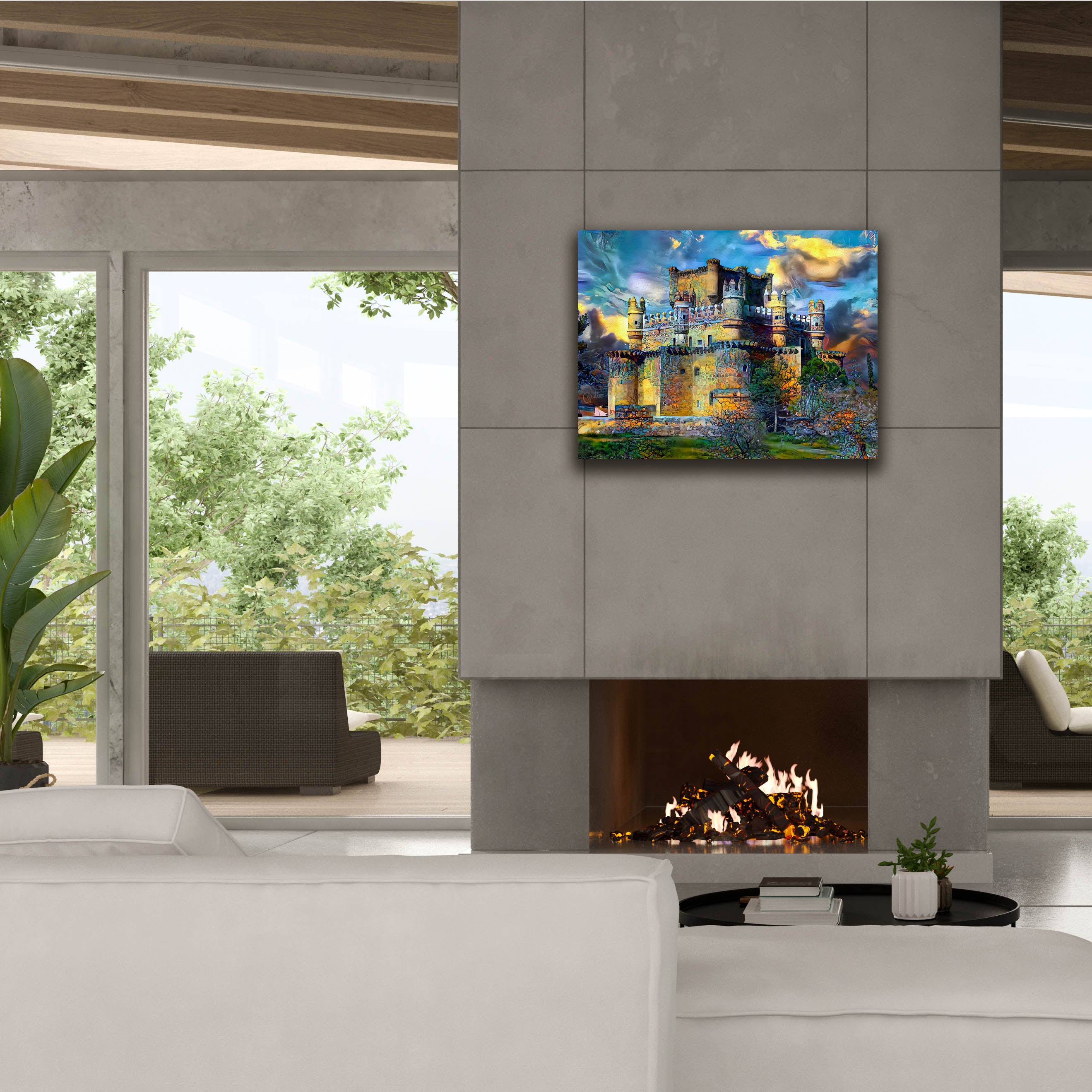 'Toledo Spain Guadamur Castle' by Pedro Gavidia, Canvas Wall Art,34 x 26