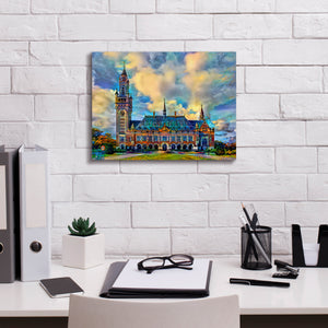 'The Hague Netherlands Peace Palace' by Pedro Gavidia, Canvas Wall Art,16 x 12