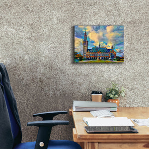 'The Hague Netherlands Peace Palace' by Pedro Gavidia, Canvas Wall Art,16 x 12