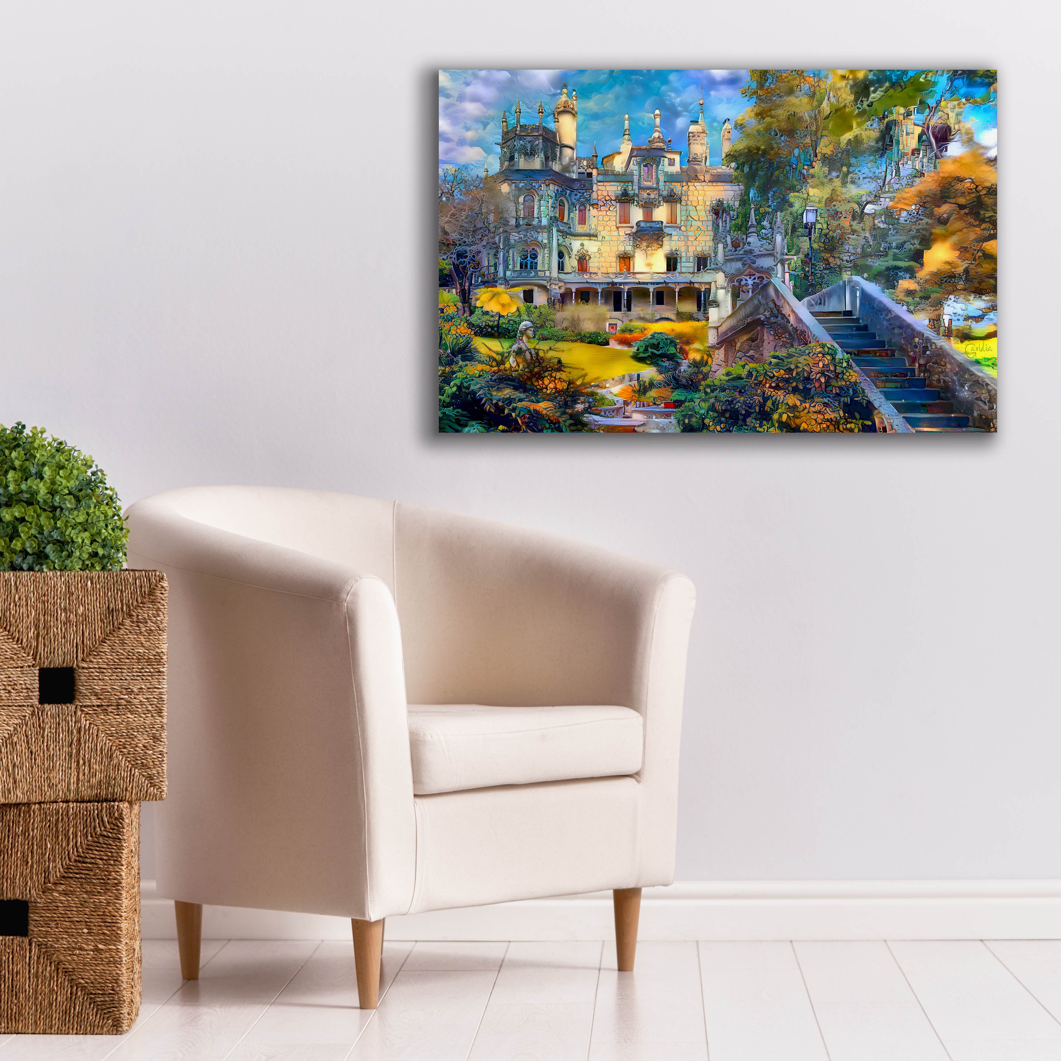 'Sintra Portugal Quinta de Regaleira' by Pedro Gavidia, Canvas Wall Art,40 x 26