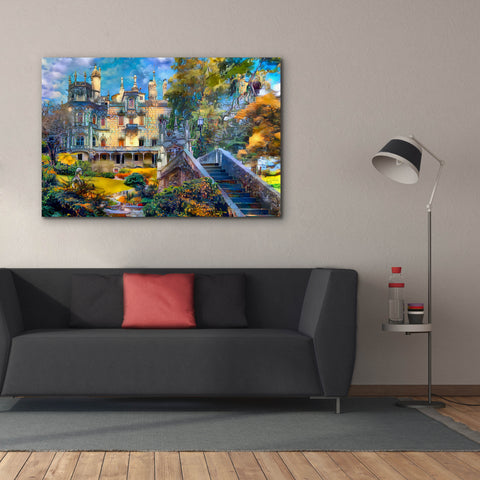 Image of 'Sintra Portugal Quinta de Regaleira' by Pedro Gavidia, Canvas Wall Art,60 x 40