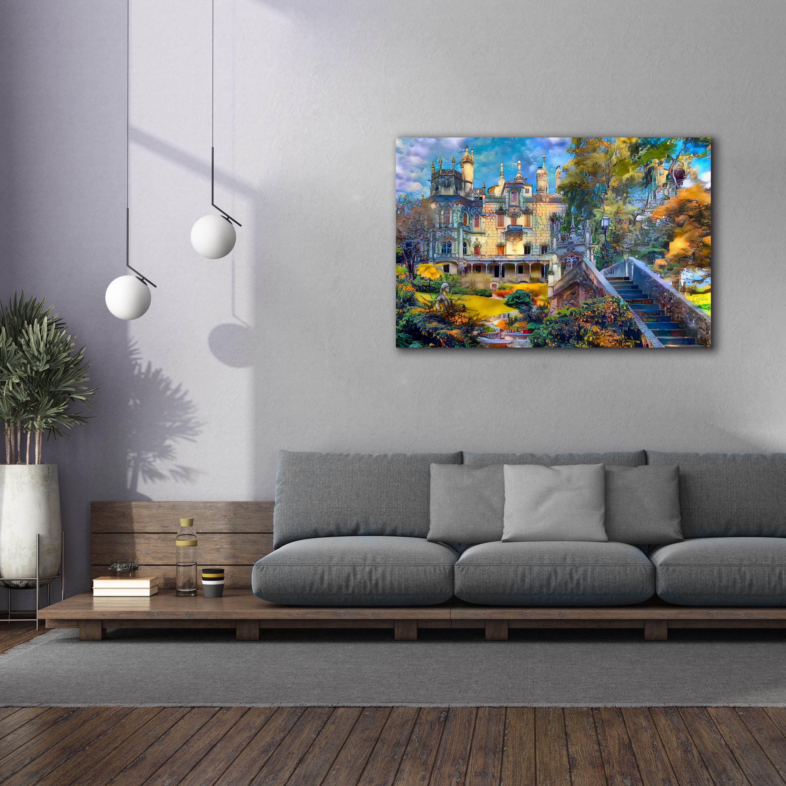 'Sintra Portugal Quinta de Regaleira' by Pedro Gavidia, Canvas Wall Art,60 x 40