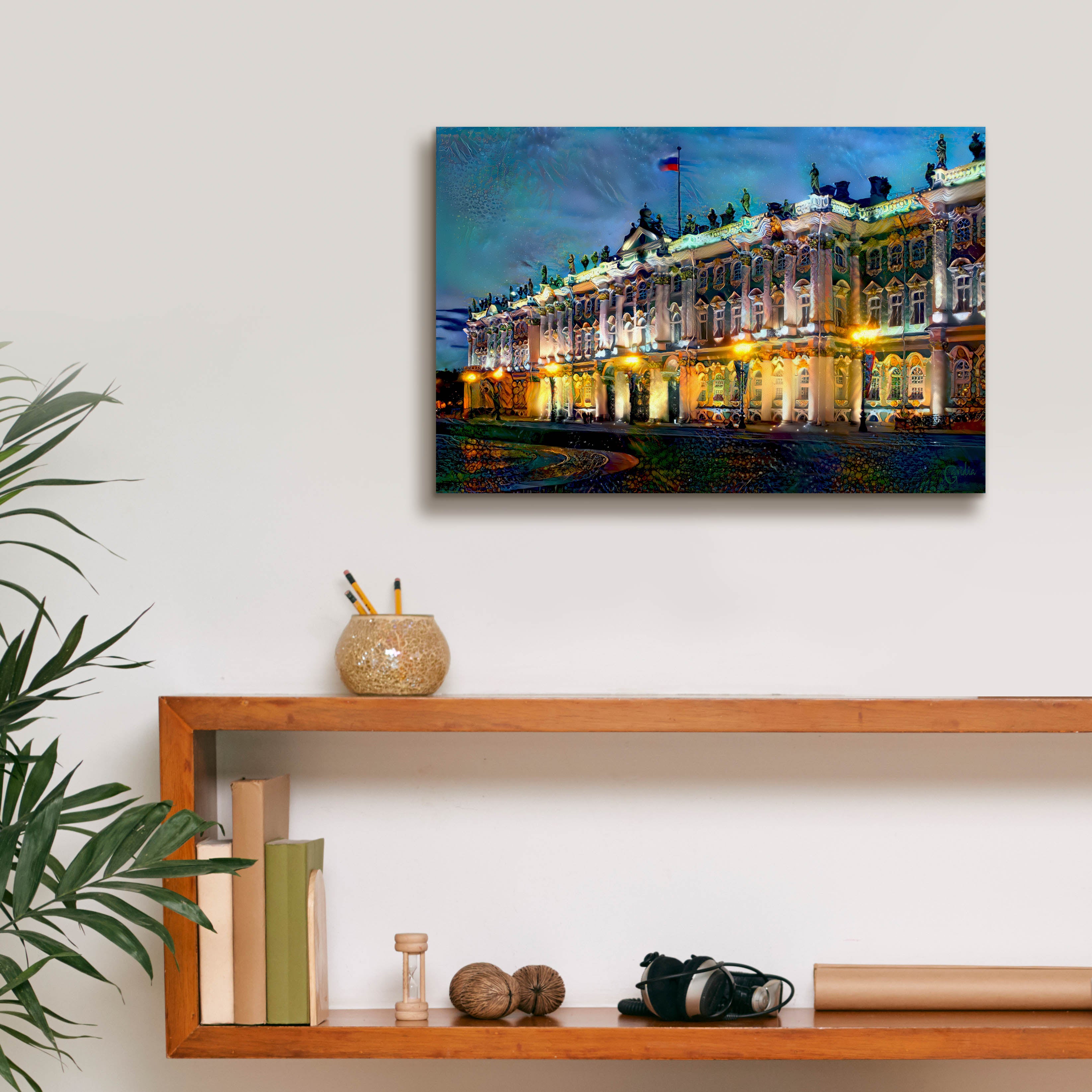 'Saint Petersburg Russia Hermitage Museum' by Pedro Gavidia, Canvas Wall Art,18 x 12