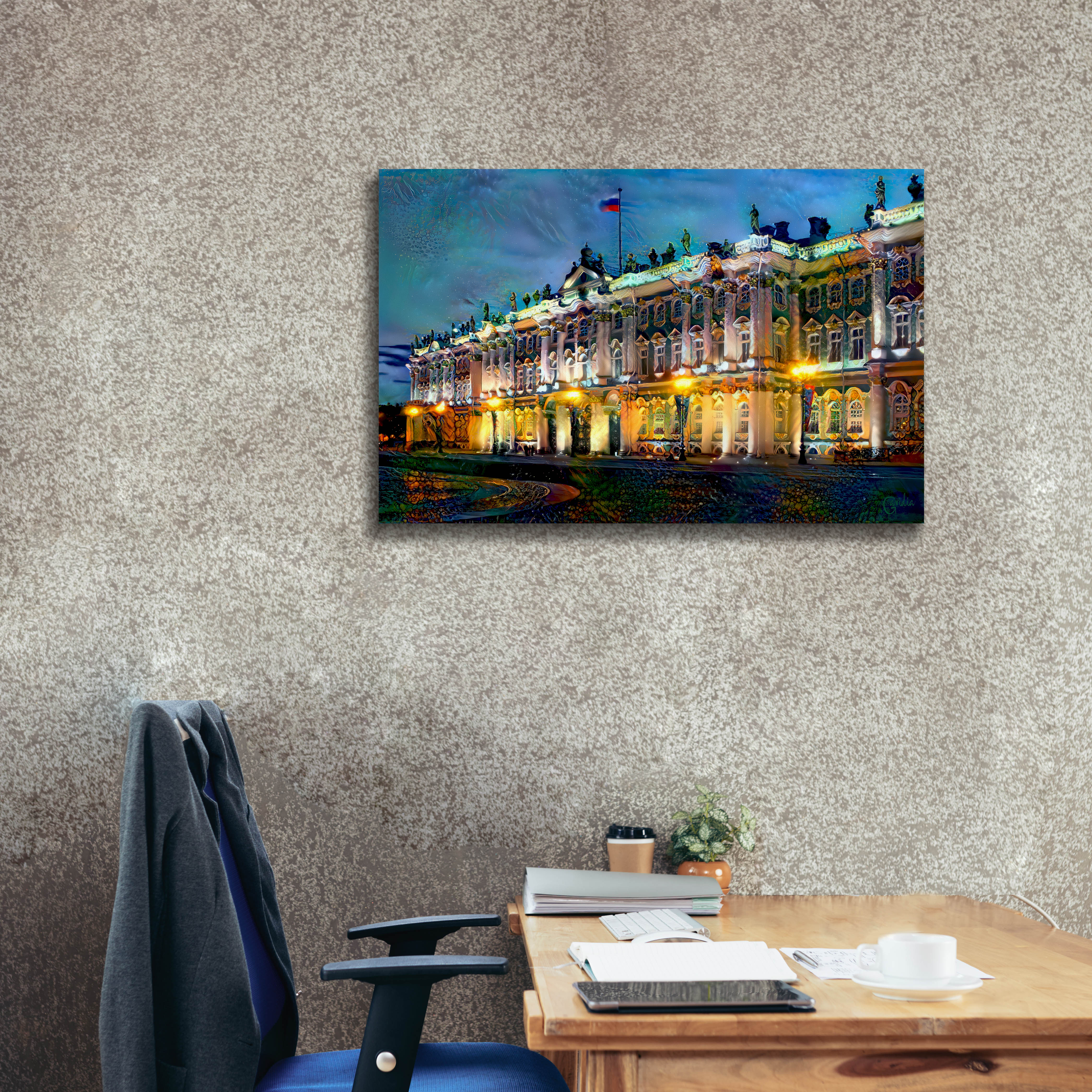 'Saint Petersburg Russia Hermitage Museum' by Pedro Gavidia, Canvas Wall Art,40 x 26