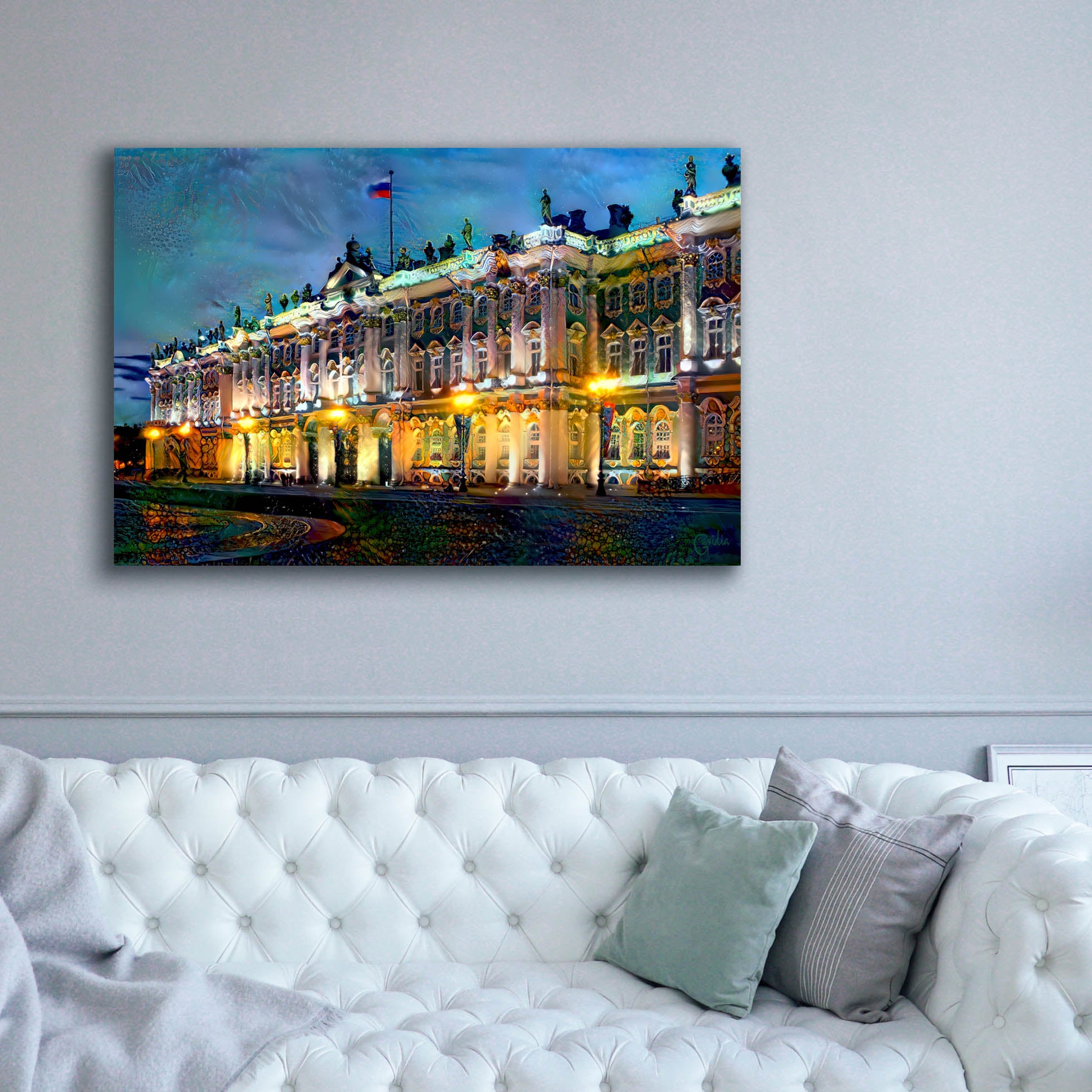 'Saint Petersburg Russia Hermitage Museum' by Pedro Gavidia, Canvas Wall Art,60 x 40
