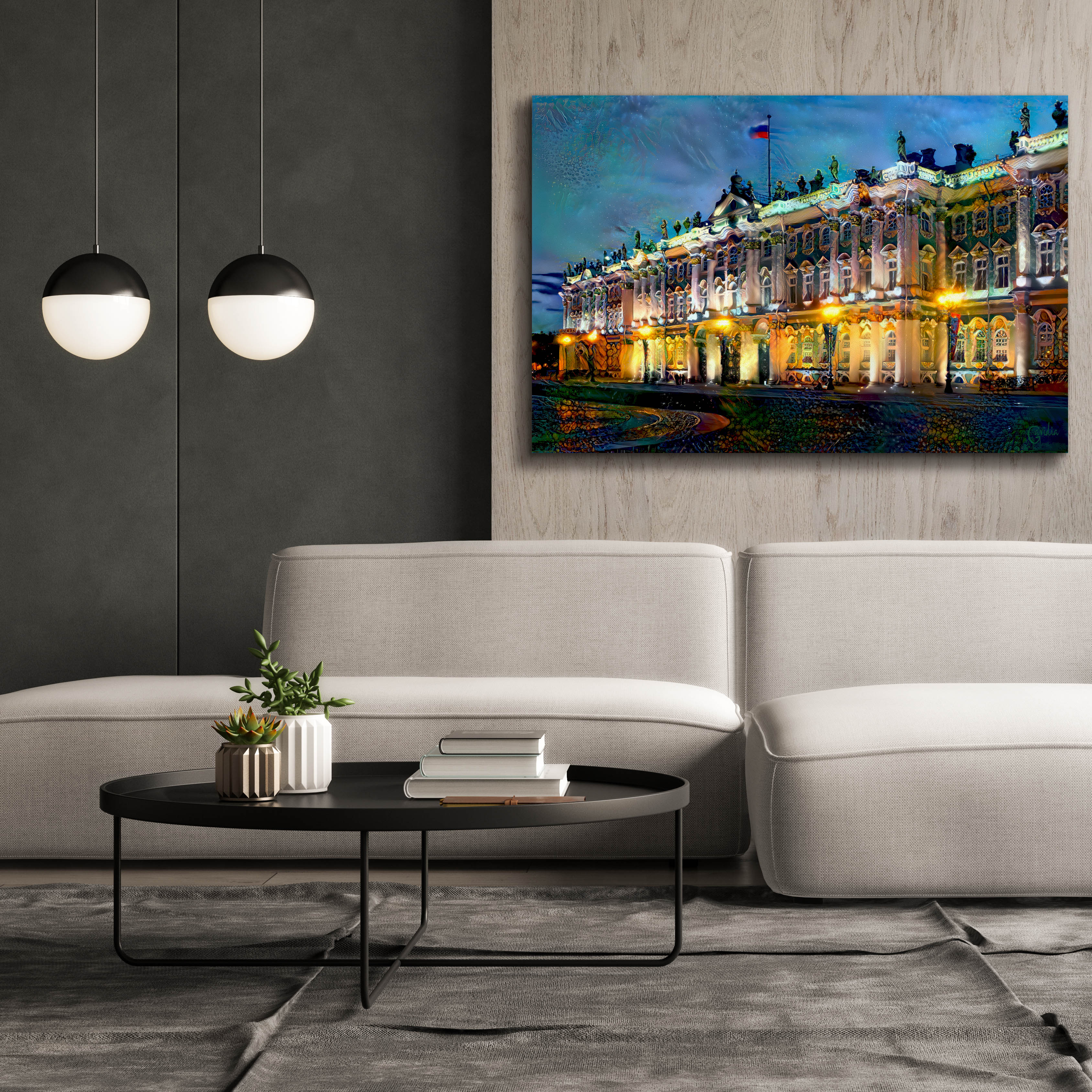 'Saint Petersburg Russia Hermitage Museum' by Pedro Gavidia, Canvas Wall Art,60 x 40