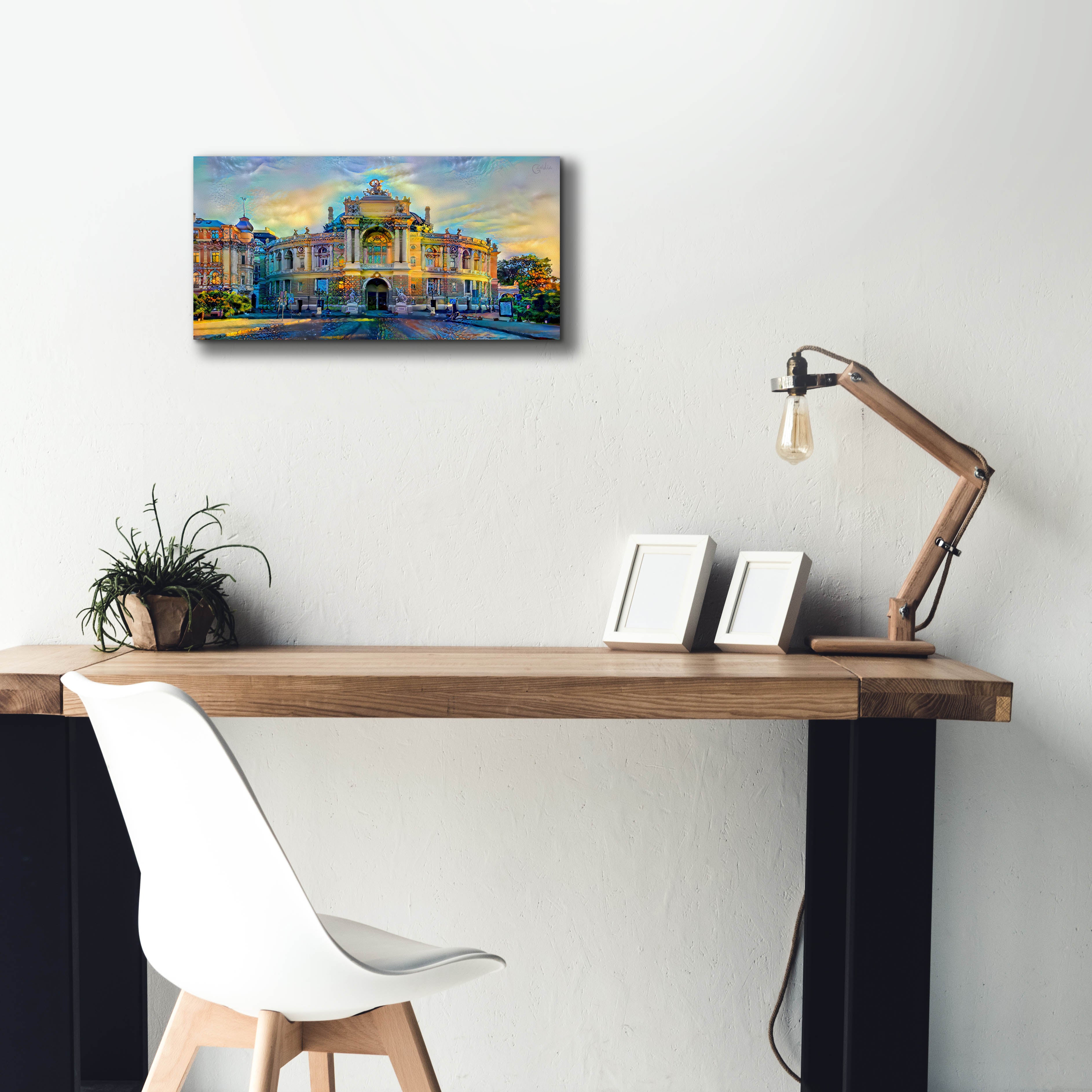 'Odessa Ukraine Opera and Ballet Theater' by Pedro Gavidia, Canvas Wall Art,24 x 12