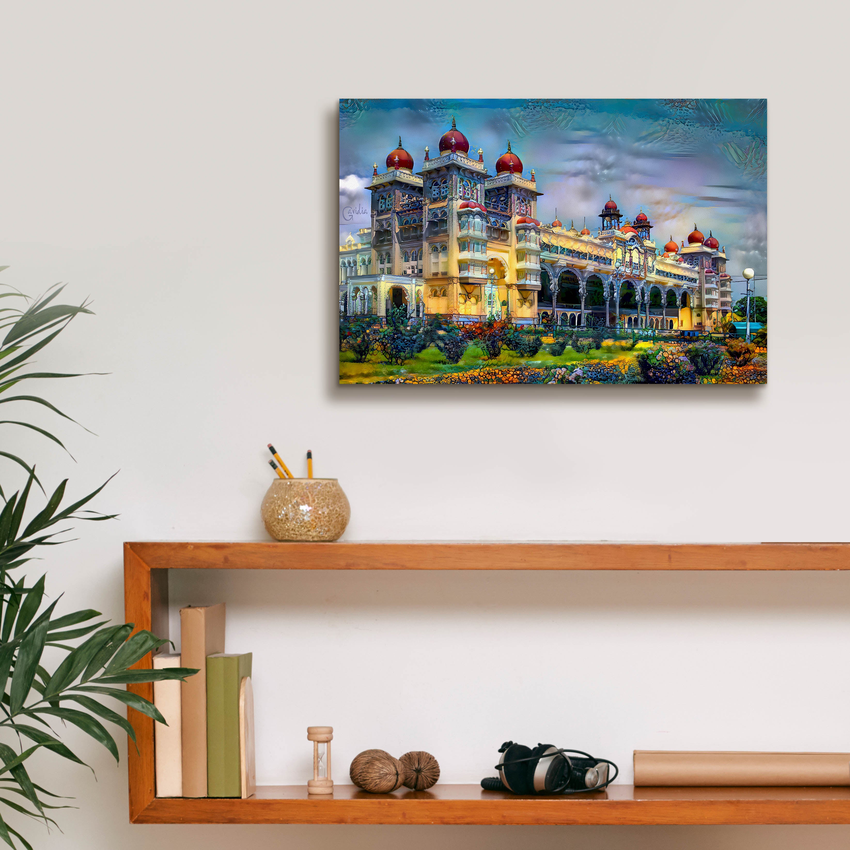 'Mysore India Royal Palace' by Pedro Gavidia, Canvas Wall Art,18 x 12