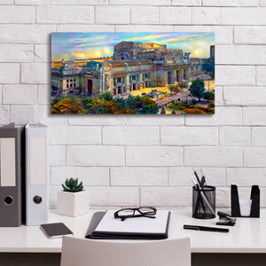 'Milan Italy Central Station' by Pedro Gavidia, Canvas Wall Art,24 x 12
