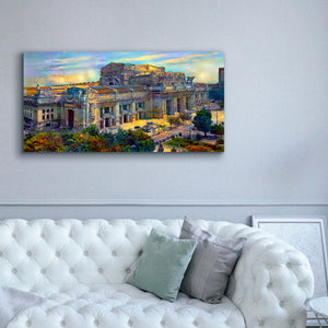 'Milan Italy Central Station' by Pedro Gavidia, Canvas Wall Art,60 x 30