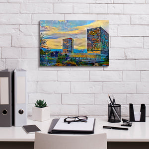 'Mexico City University City' by Pedro Gavidia, Canvas Wall Art,18 x 12