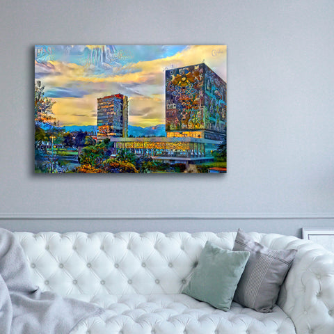 Image of 'Mexico City University City' by Pedro Gavidia, Canvas Wall Art,60 x 40