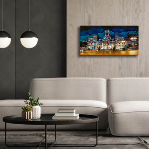 'Madrid Spain Cibeles Palace' by Pedro Gavidia, Canvas Wall Art,40 x 20