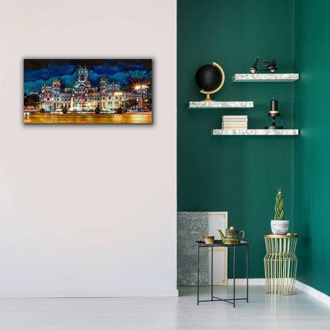 Image of 'Madrid Spain Cibeles Palace' by Pedro Gavidia, Canvas Wall Art,40 x 20