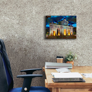 'Madrid Spain Alcala Gate' by Pedro Gavidia, Canvas Wall Art,16 x 12