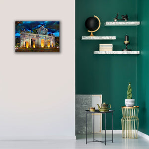 'Madrid Spain Alcala Gate' by Pedro Gavidia, Canvas Wall Art,26 x 18