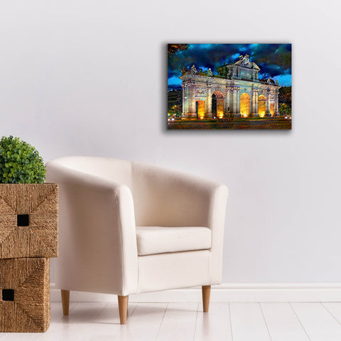 Image of 'Madrid Spain Alcala Gate' by Pedro Gavidia, Canvas Wall Art,26 x 18