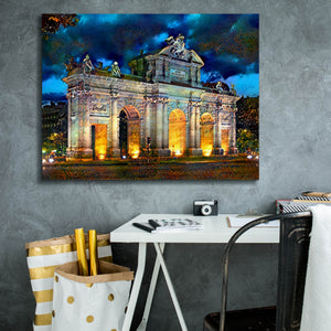 'Madrid Spain Alcala Gate' by Pedro Gavidia, Canvas Wall Art,34 x 26