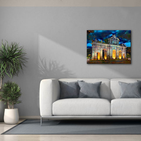 Image of 'Madrid Spain Alcala Gate' by Pedro Gavidia, Canvas Wall Art,34 x 26