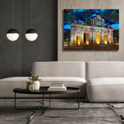 Image of 'Madrid Spain Alcala Gate' by Pedro Gavidia, Canvas Wall Art,54 x 40