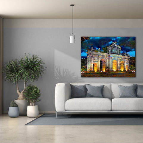 Image of 'Madrid Spain Alcala Gate' by Pedro Gavidia, Canvas Wall Art,54 x 40