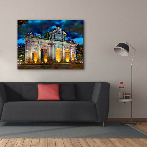 Image of 'Madrid Spain Alcala Gate' by Pedro Gavidia, Canvas Wall Art,54 x 40