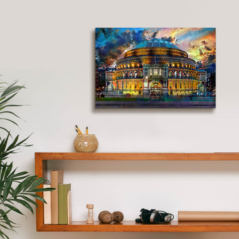 Image of 'London England Royal Albert Hall' by Pedro Gavidia, Canvas Wall Art,18 x 12