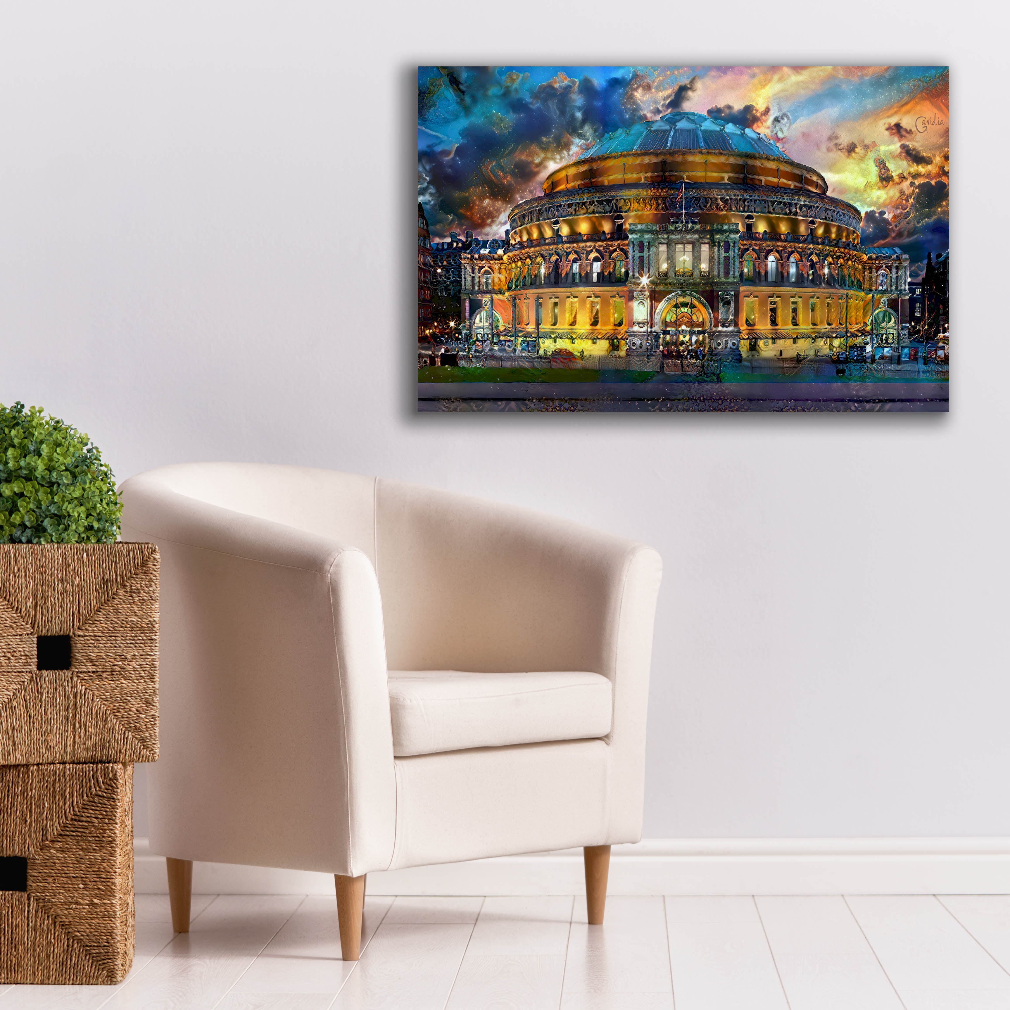 'London England Royal Albert Hall' by Pedro Gavidia, Canvas Wall Art,40 x 26