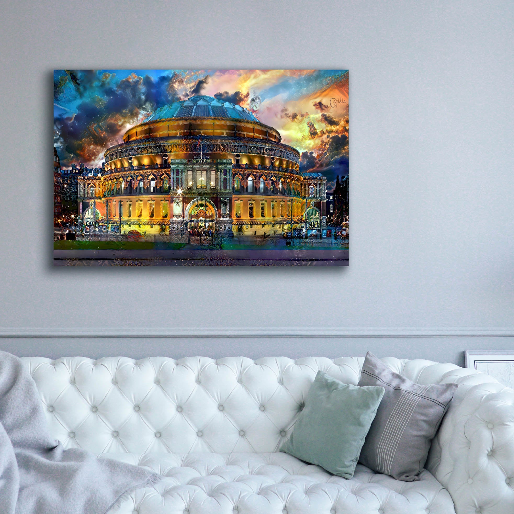 'London England Royal Albert Hall' by Pedro Gavidia, Canvas Wall Art,60 x 40
