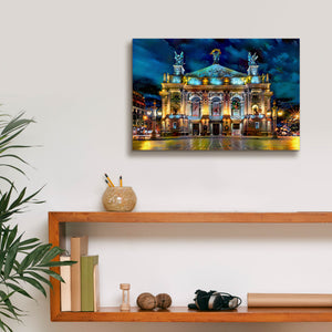 'Leopolis Ukraine Opera' by Pedro Gavidia, Canvas Wall Art,18 x 12
