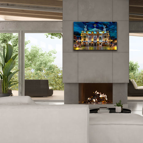 Image of 'Leopolis Ukraine Opera' by Pedro Gavidia, Canvas Wall Art,40 x 26