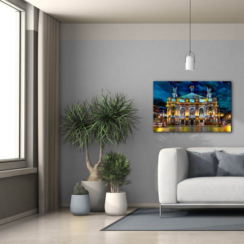 Image of 'Leopolis Ukraine Opera' by Pedro Gavidia, Canvas Wall Art,40 x 26