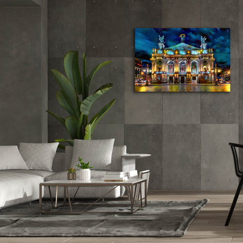 Image of 'Leopolis Ukraine Opera' by Pedro Gavidia, Canvas Wall Art,60 x 40