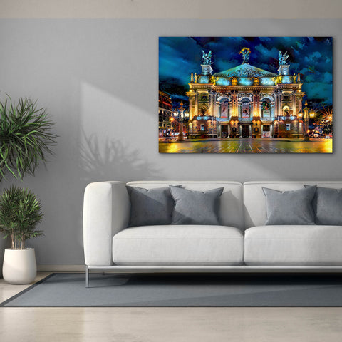 Image of 'Leopolis Ukraine Opera' by Pedro Gavidia, Canvas Wall Art,60 x 40