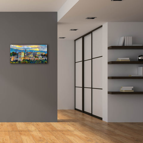 Image of 'Granada Spain La Alhambra' by Pedro Gavidia, Canvas Wall Art,40 x 20