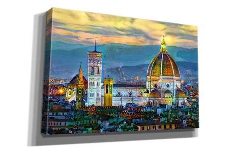 'Florence Italy Duomo Sunset' by Pedro Gavidia, Canvas Wall Art